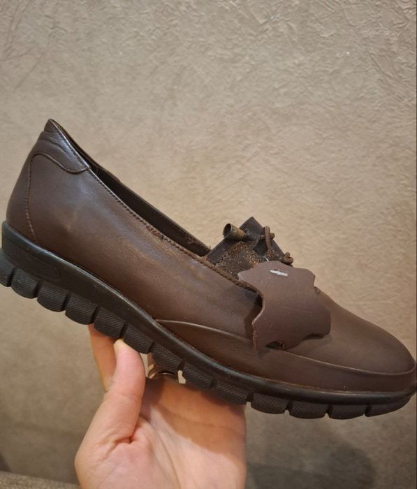 Лоферы Из натуральной кожи