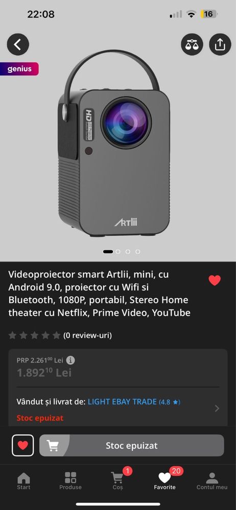 Video Proiector Smart sau schimb