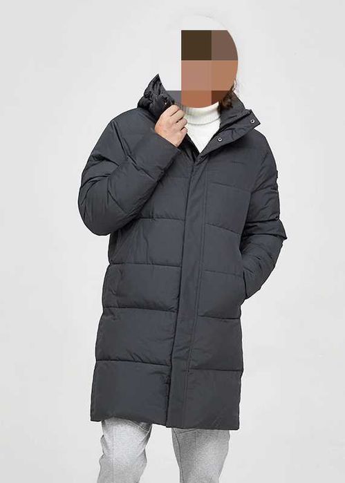 Мужской длинный пуховик Tiger Force с капюшоном Зимняя куртка 48 XL