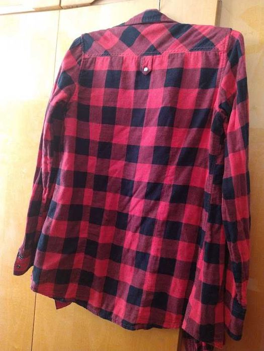 Cămașă unisex roșu cu negru nr. M
