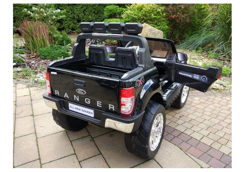 Masinuta electrica Ford Ranger 4x4 PREMIUM 180W #Negru Metalizat