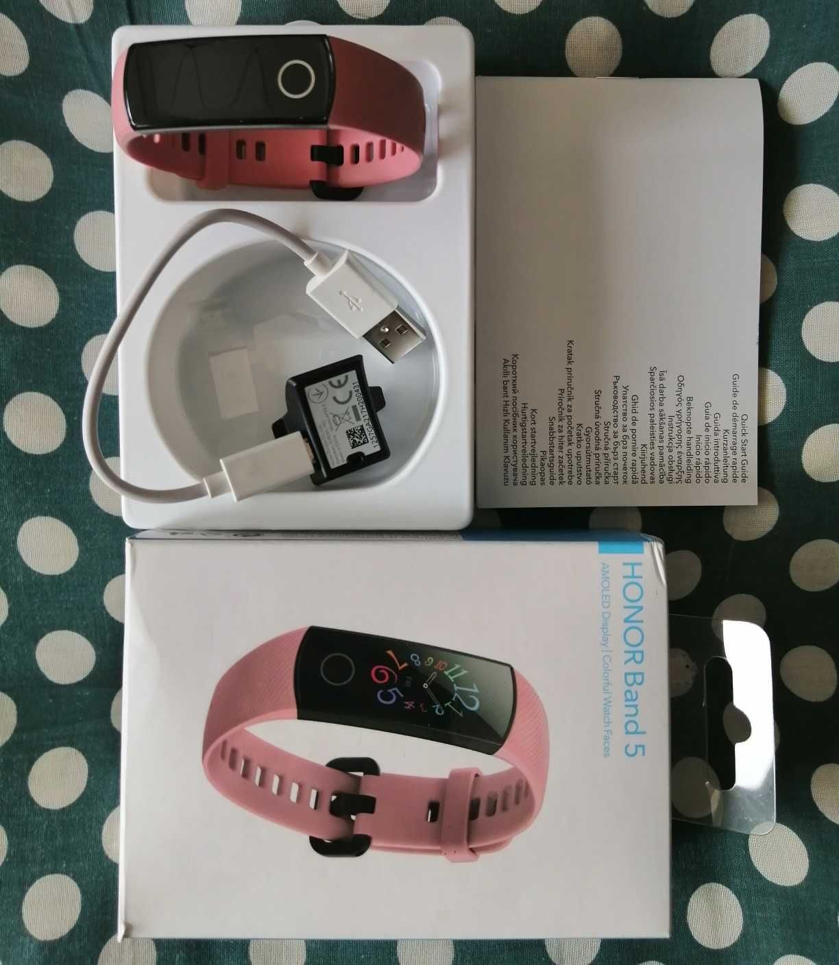 Фитнес гривна Honor Band 5, Coral pink