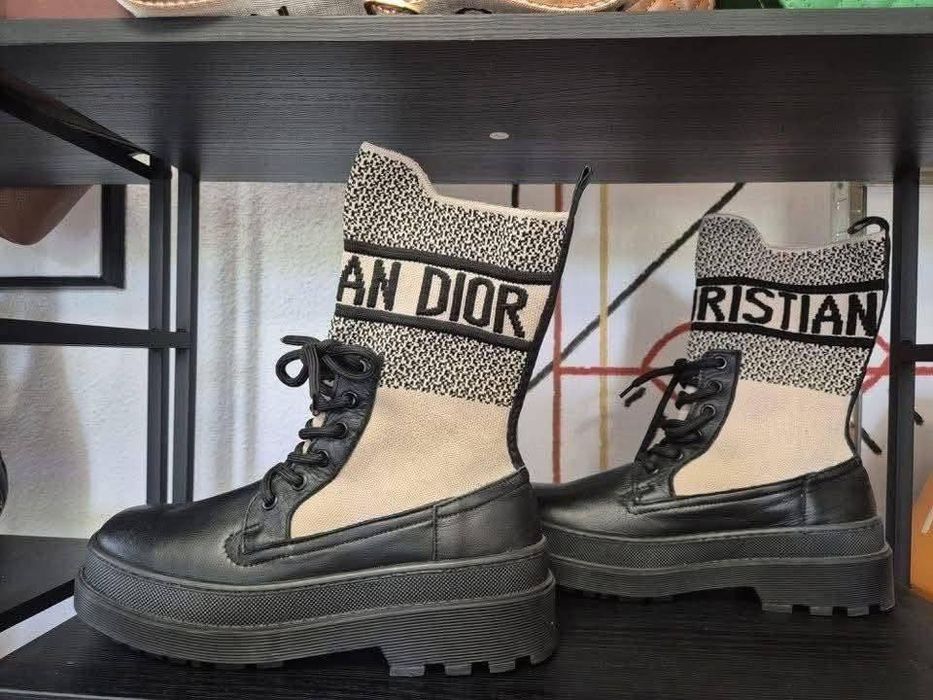 Gheata Stil Șosetă Dior piele naturală