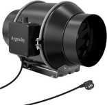 Ventilator axial Aygrochy, 150 mm, 350CFM, motor EC, negru
