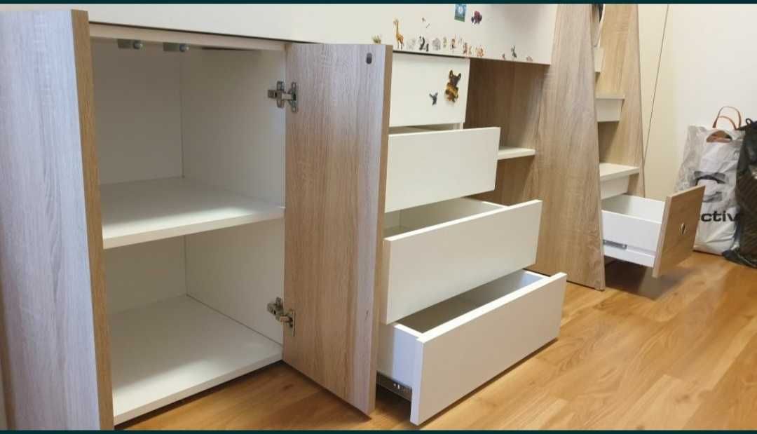 Високо легло за матрак 90/200 в отлично състояние