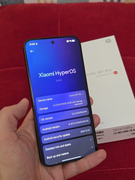 Xiaomi 15T Pro 12Gb/512GB Fullbox, impecabil