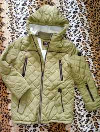 Зимние куртки  на мальчика 9-11 лет
Зелёная Размер 152
Длина рукава 58