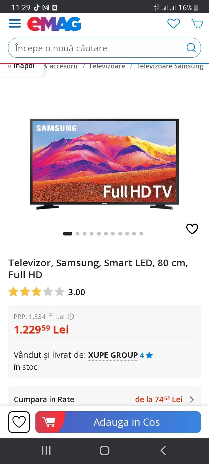 Televizor  Samsung Smart tv