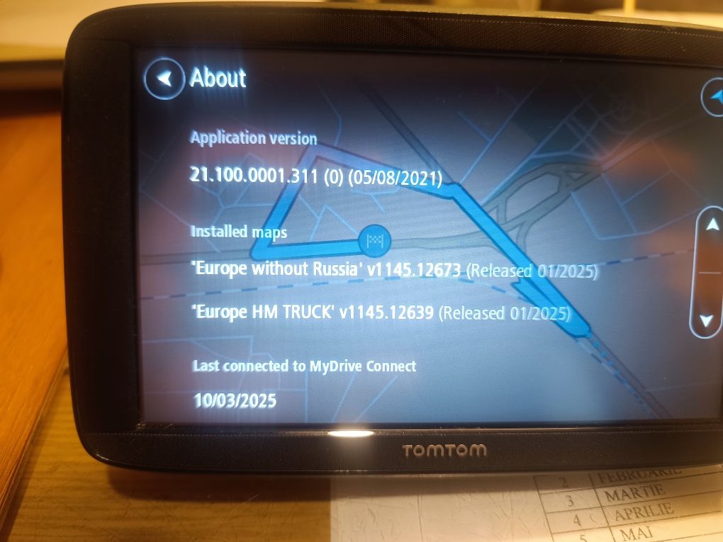 TomTom camion de 6 si 5 inch ultimele harti
aparute