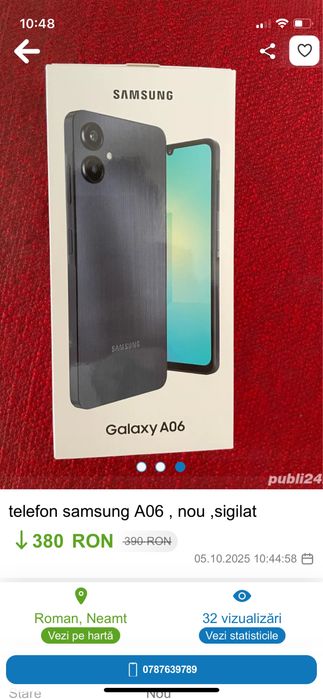 Vand telefon, nou sigilat, primit cadou