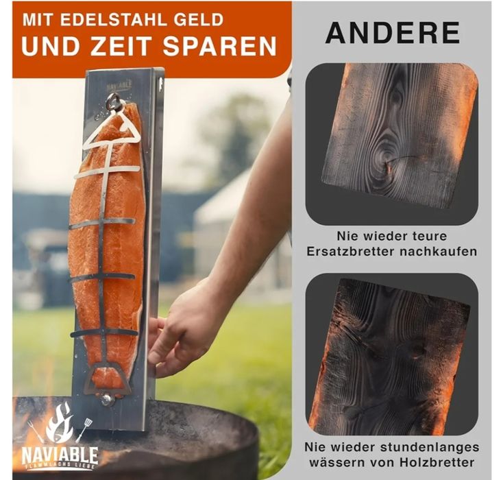 Suport din oțel inoxidabil pentru pește