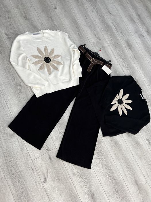 Дамски блузи на цветя 34 лв Панталони черен бежов 34