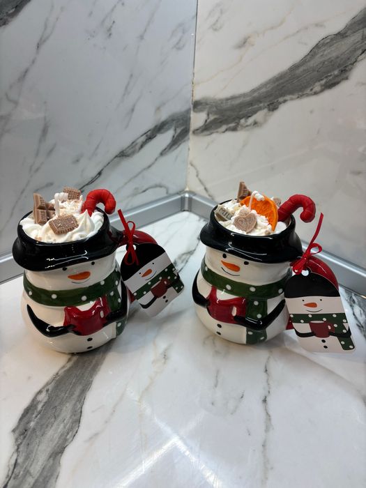 Коледни соеви свещи