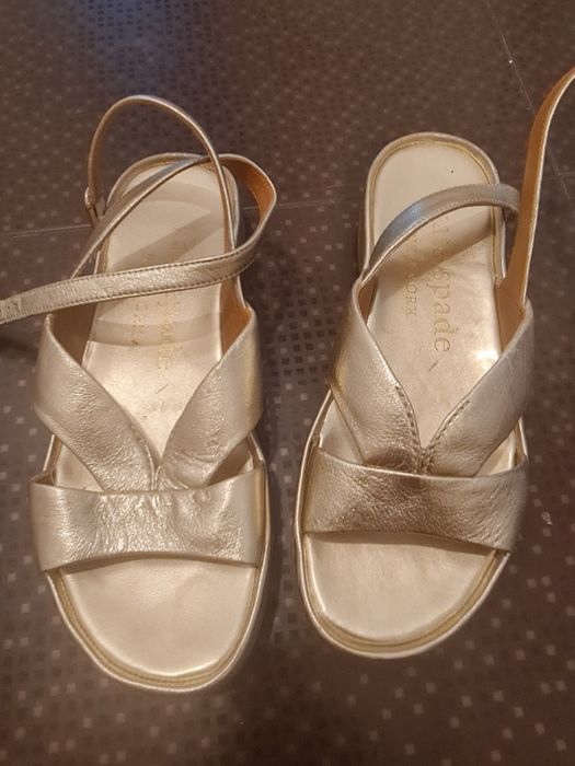Sandale Kate Spade, aurii