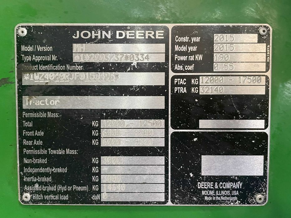 Sprayer John Deere R4040i