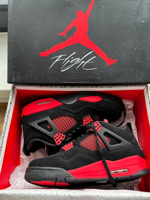 Air Jordan 4 Retro ,,Black/Red’’ mǎrimi 41/42
