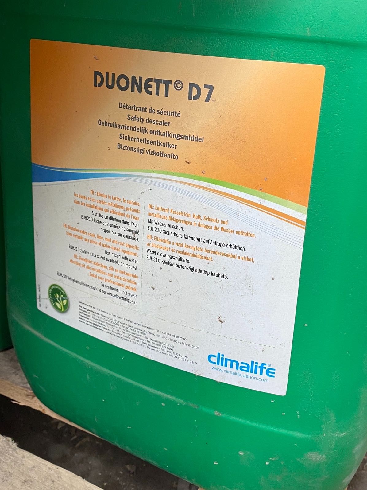 DUONETT D7,  фреон, чистящее средство для холод оборуд чиллер, масла