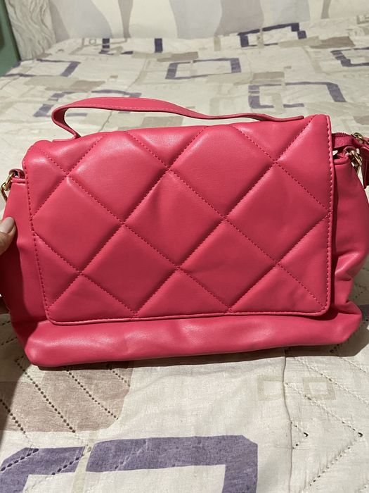 Розова чанта през рамо