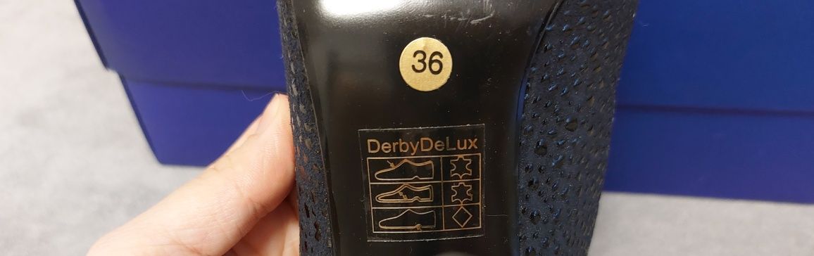 Pantofi DerbyDelux din piele naturală