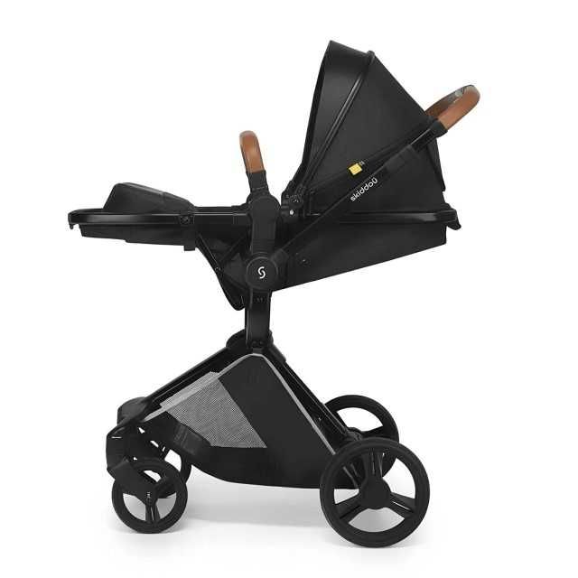 Carucior 2 in 1 Skiddou Nasjo Onyx Negru–Resigilat, stare foarte buna