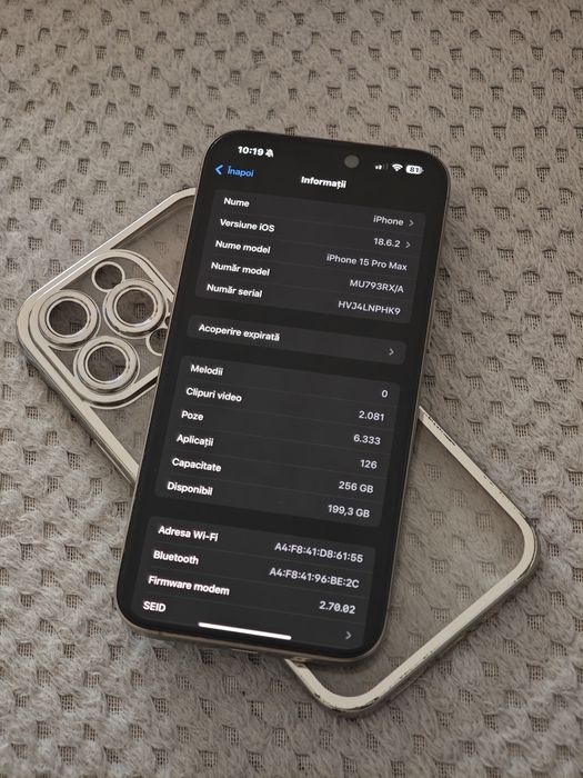 Iphone 15 pro max 256gb neverlocked impecabil