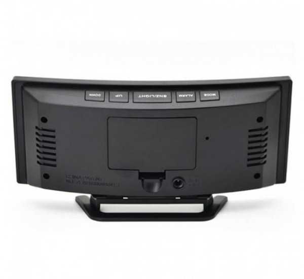 Настолен LED часовник , огледален, календар, термометър, -10°C до 50°C