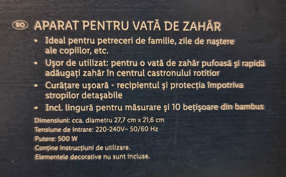 Masina aparat de facut vata de zahar pe bat