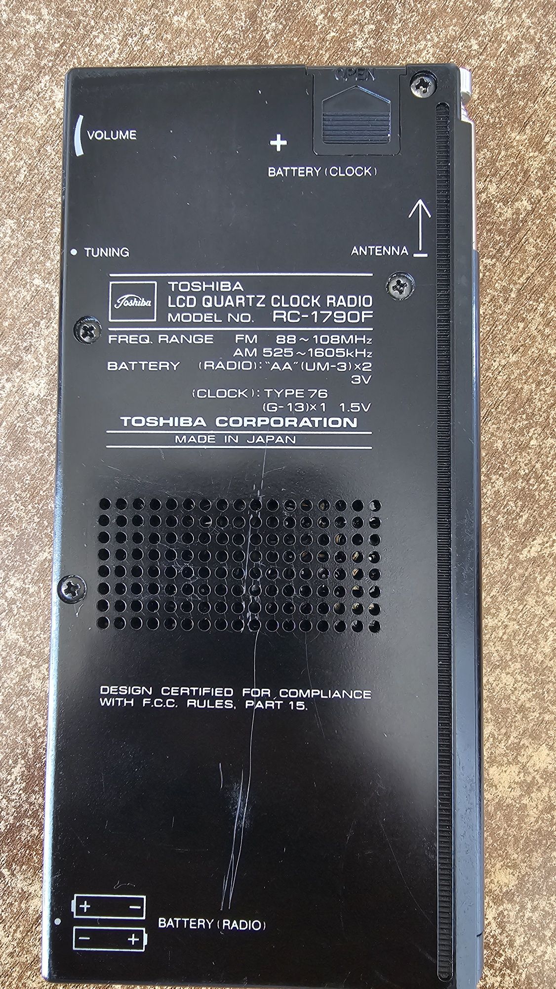 Radio Toshiba rc-1790f