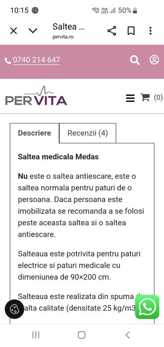 Pat medical electric Burmeier  Dali în garantie
