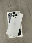 Iphone 16 pro max white titanium, 512 gb, 100% bateria