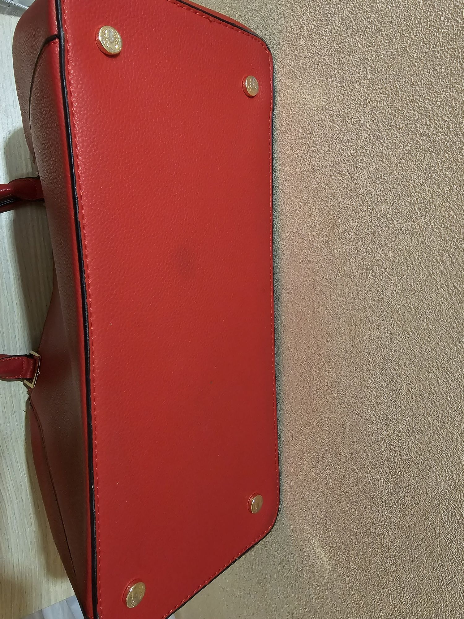 Чанта раница axel червена кафява