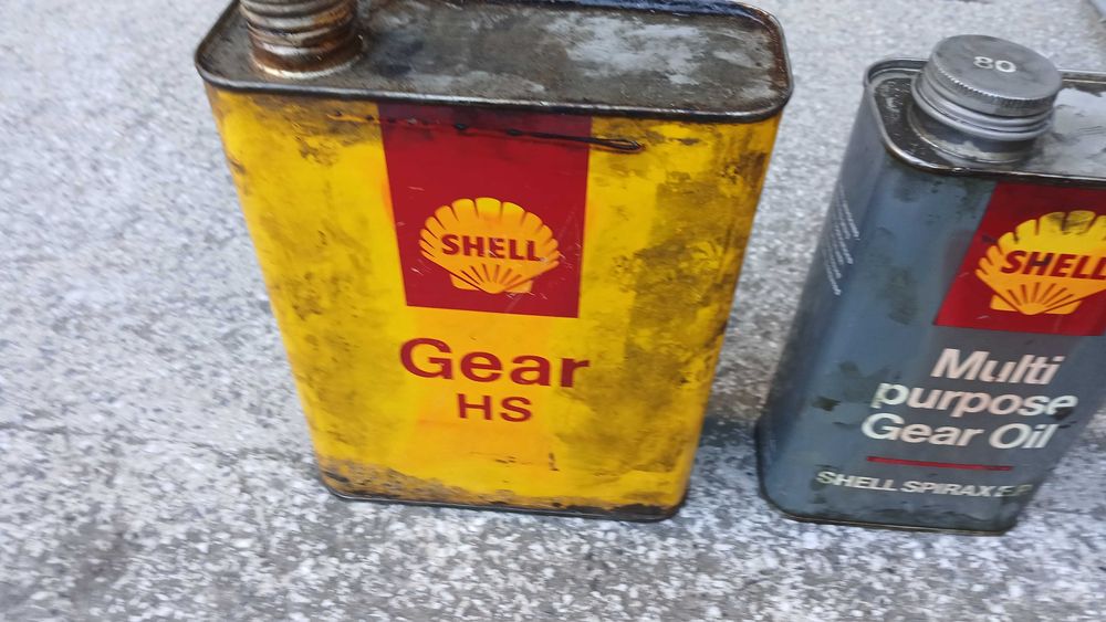 Ретро Кутии масло Shell колекция