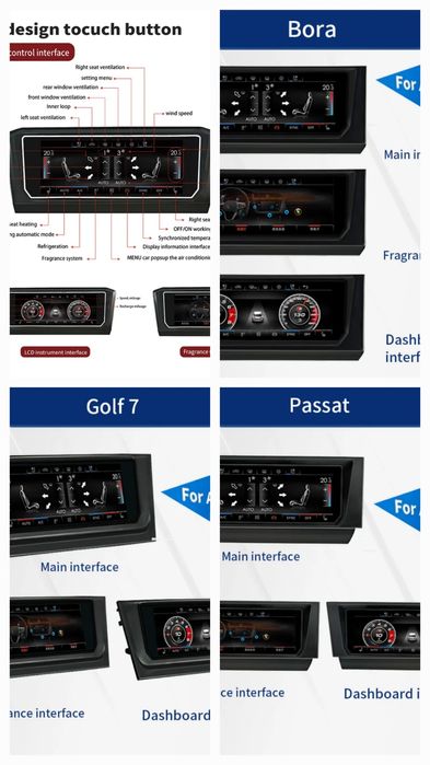 Clima digitala lcd Vw Touareg 2003-2010