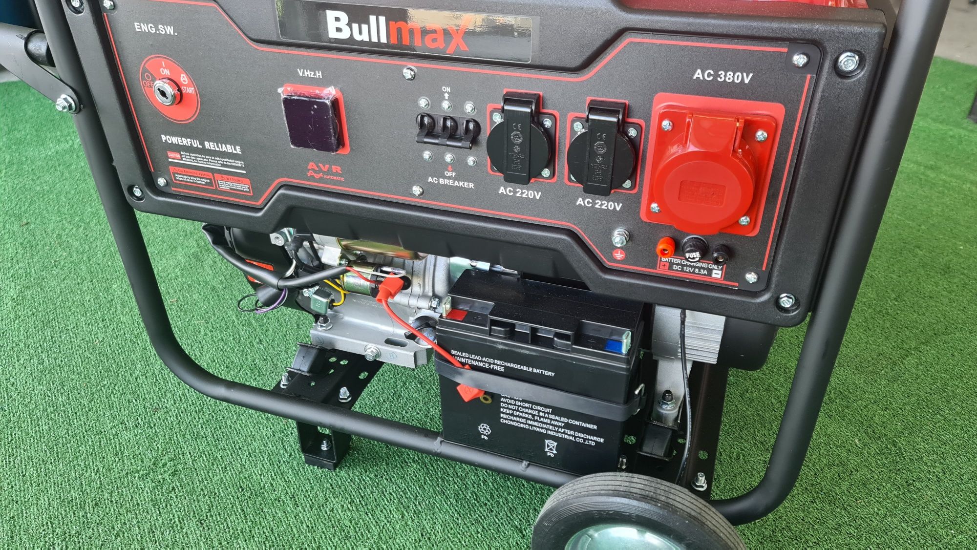Генератор за ток BullMax 6.5kW, AVR и стартер, 24м. гаранция