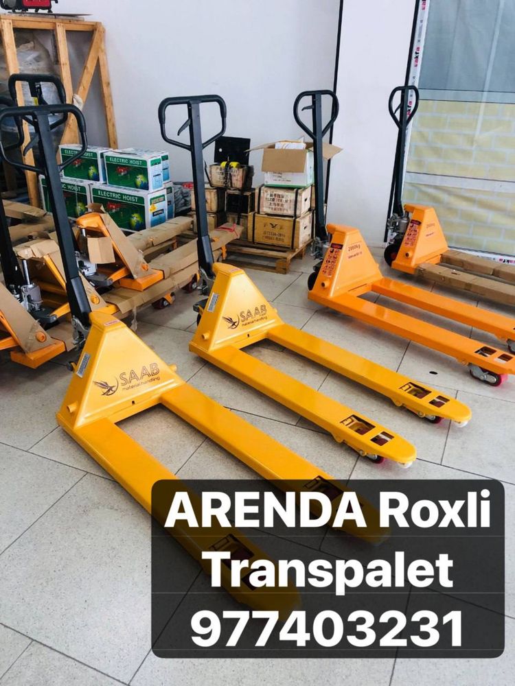 Arenda Roxli Kara Transpalet 3tonna Uslugasi bor