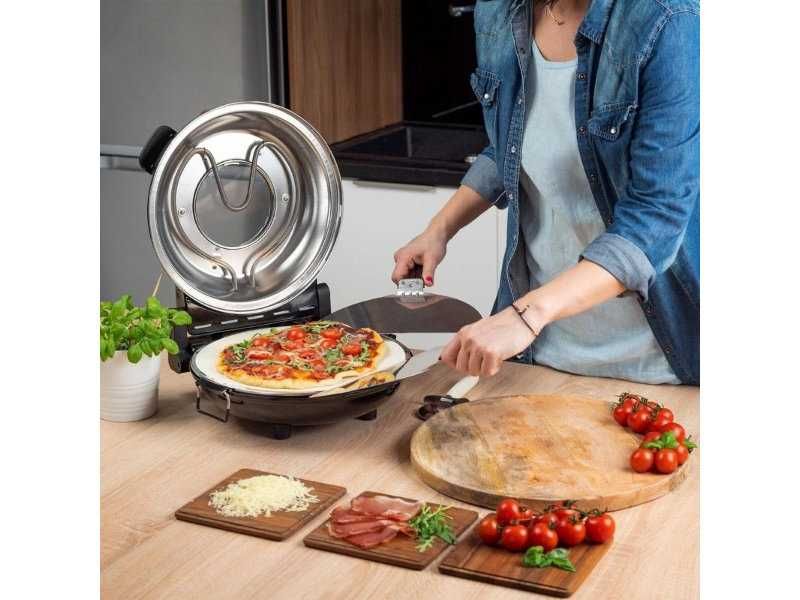 Фурна за Пица с Керамичен Камък и Прозорец Teesa SUPREME, 1200W