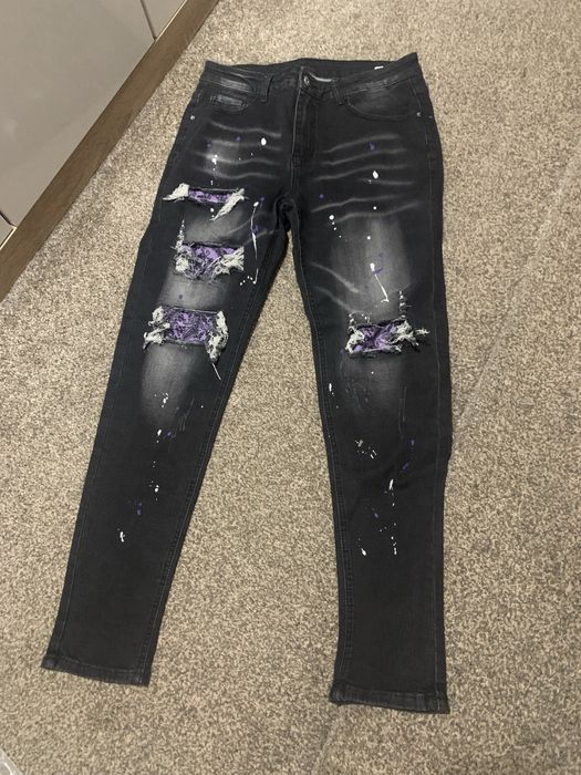 Blugi/Skinny jeans Purple Bandana