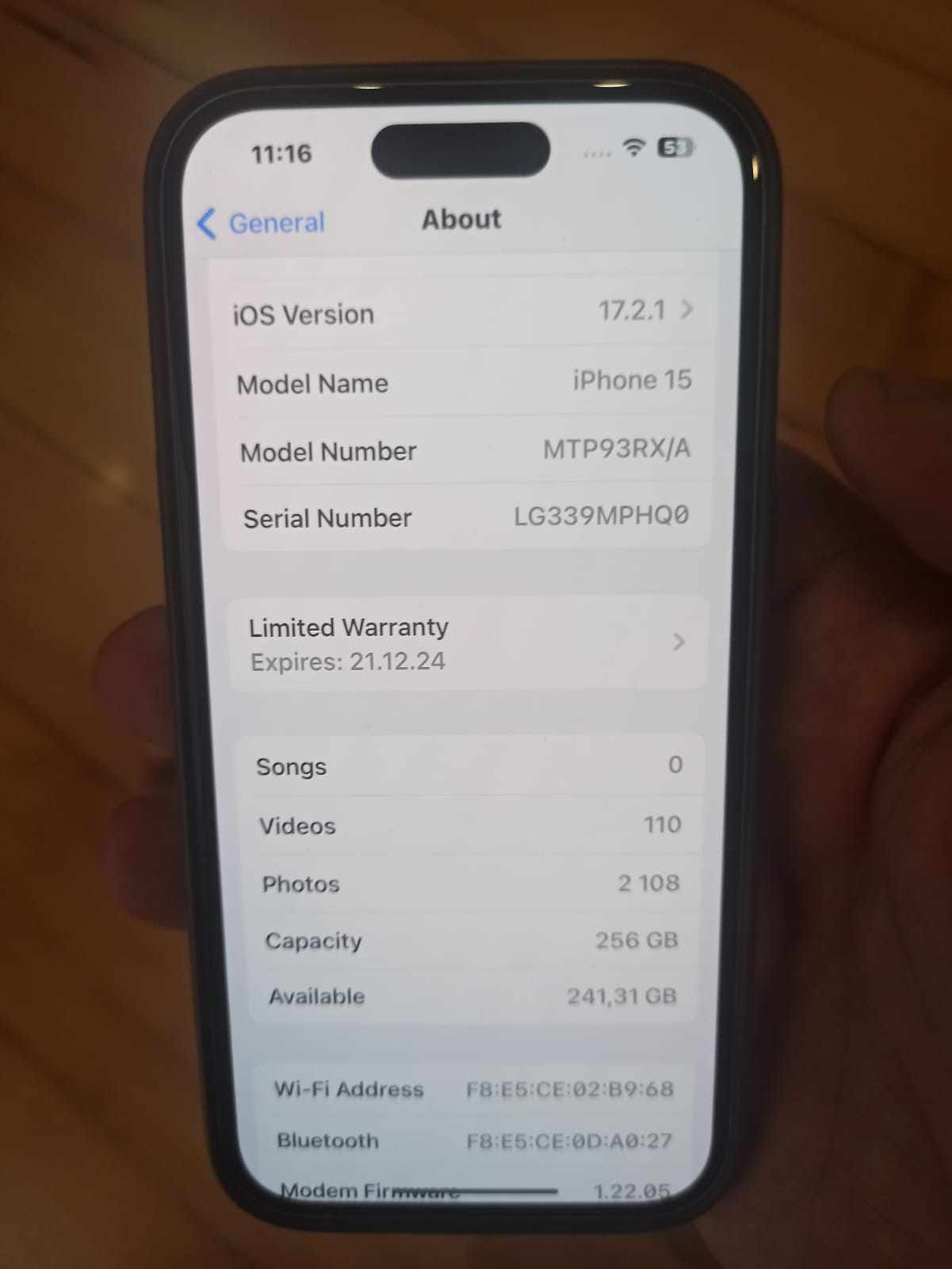 Iphone 15 256gb Като нов Бартер за андроид или по 14 ка