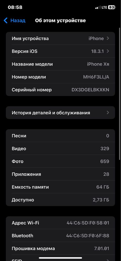 Iphone XR xolati zor