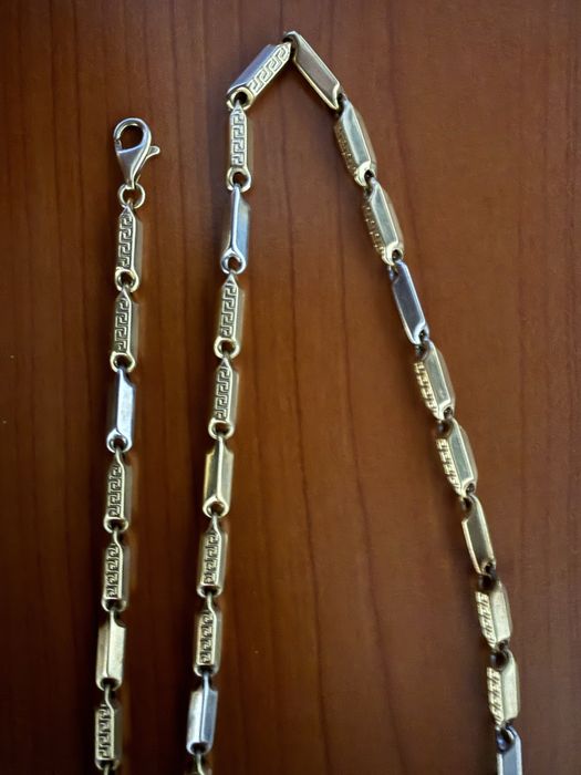 lant aur 14k greutate 12,81 grame model versace