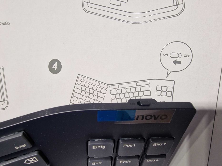 безжична сплит клавиатура Lenovo Go Wireless Split Keyboard