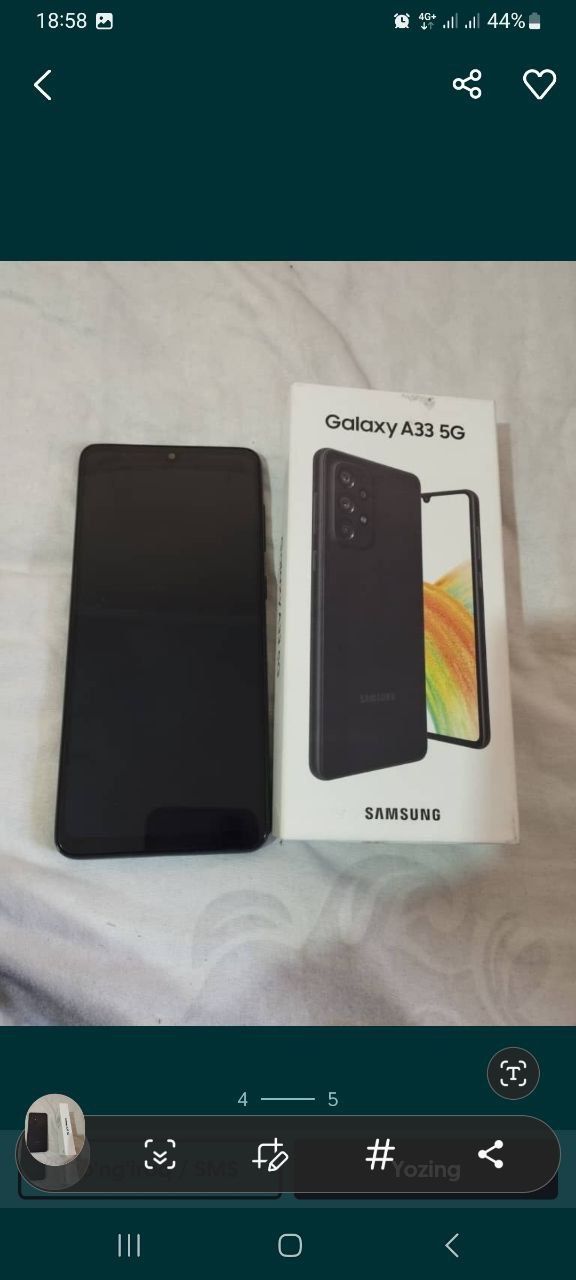 Samsung A 33 128GB suvda ham ishlaydi