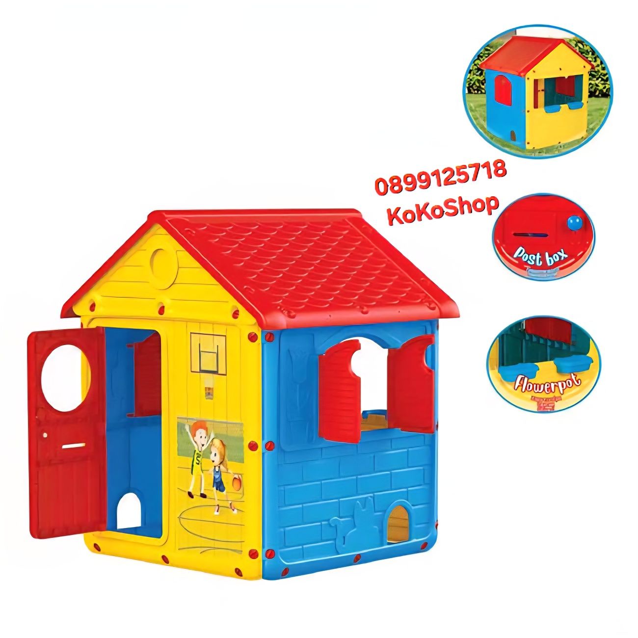 Къща за игра-125x100x104 см./Детска къщичка/къщичка за игра