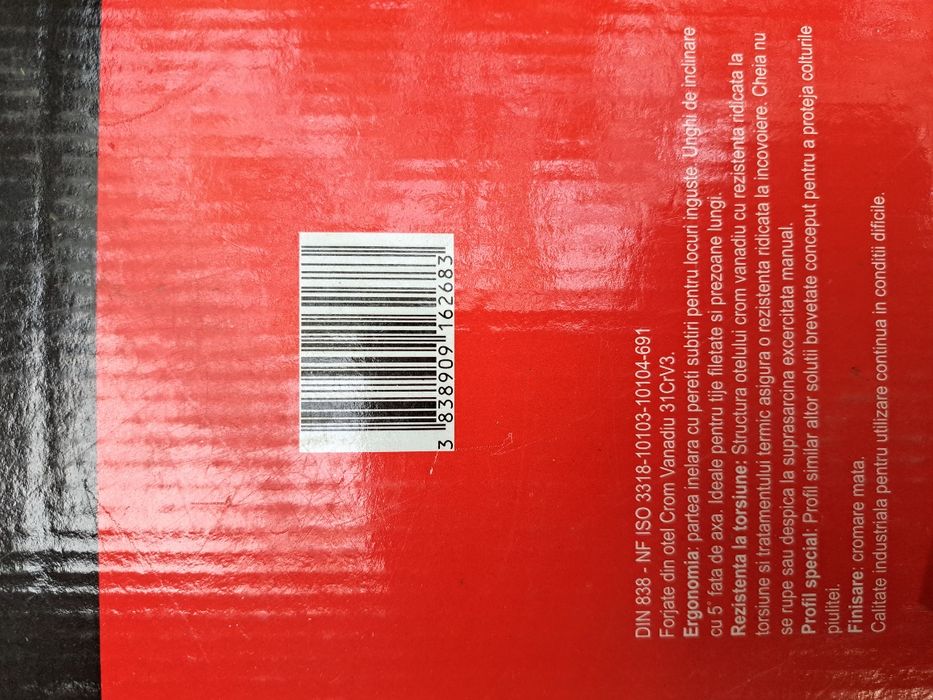 Trusă profesională chei inelare cotite