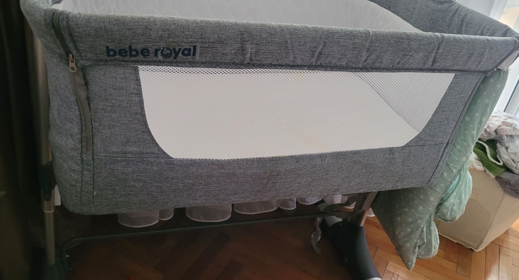 Patut bebeluș co-sleeping + perna antireflux