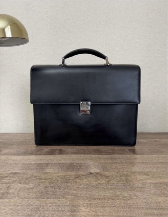 Портфель с кодовым замком оригинал MONTBLANC кожаный