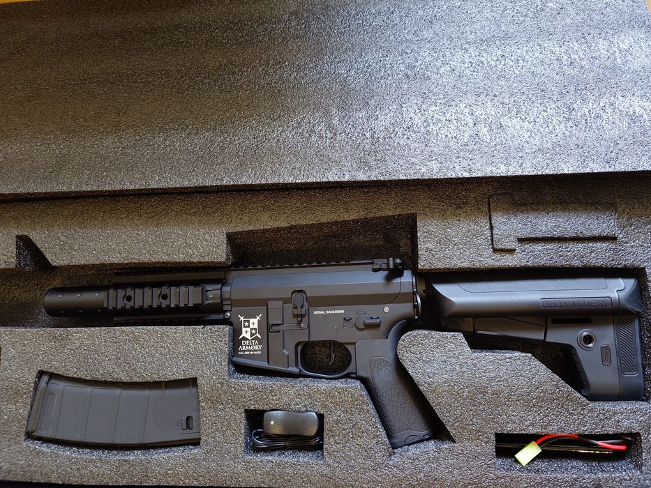 Arma airsoft Delta Armory AR15 SilentOos CQB ALPHA PDW
