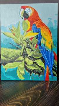 Tablou pictat papagal