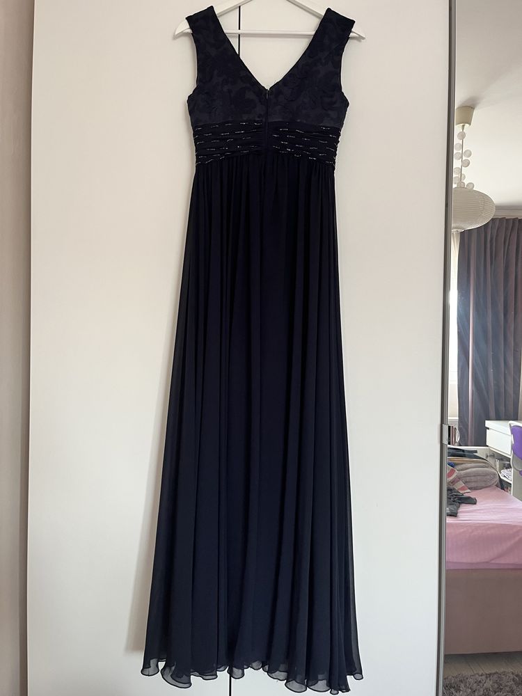 Rochie elegantă de evenimente bleumarin, Evonnia, mărimea 38