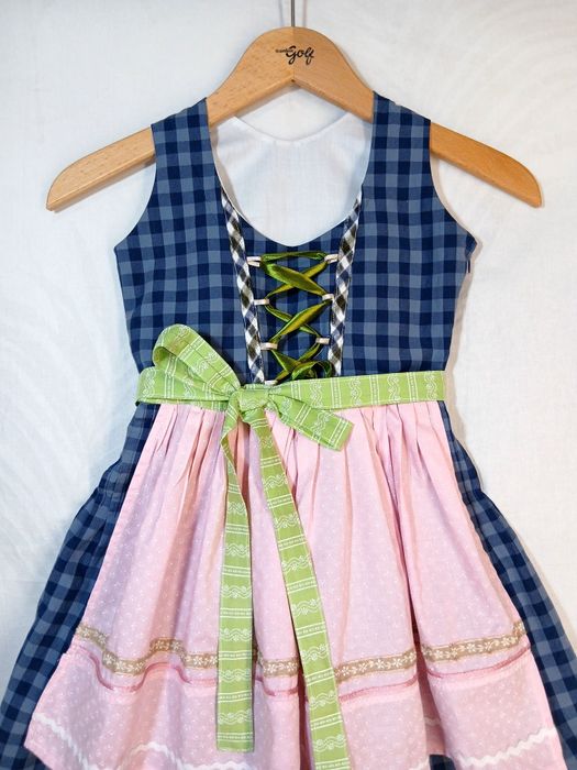 Dirndl fetițe Nr.116-122 cm  6-7 ani Rochie bavareza Sarafan tirolez